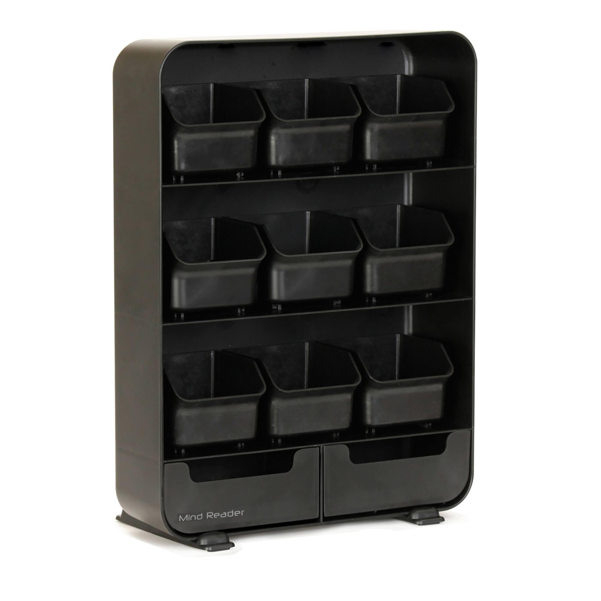 Mind Reader Black Tea Bag holder and Condiment Organizer